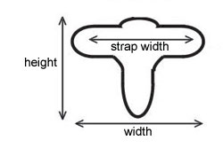 Overall buckle measurements