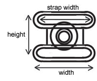 Snap buckle measurements